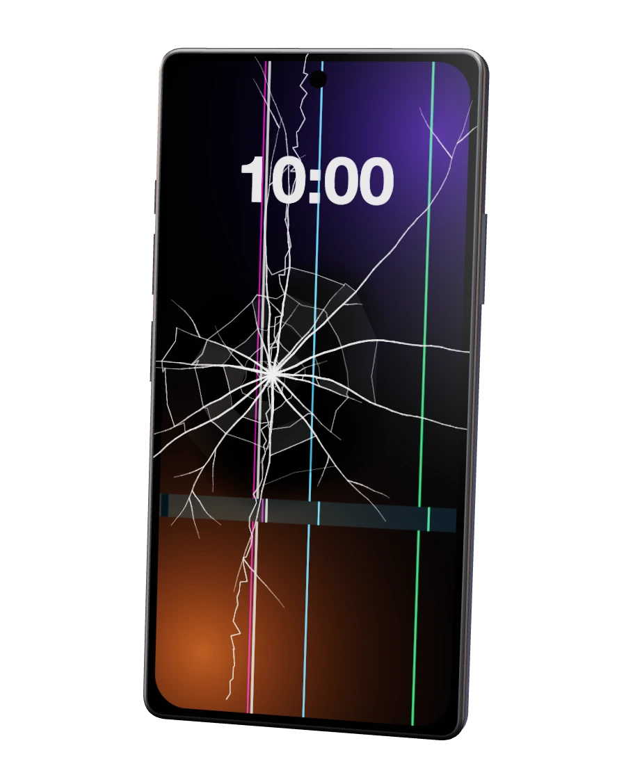 Samsung Galaxy S24 Ultra com o ecrã partido — reparação na SpaceMobile, no Porto