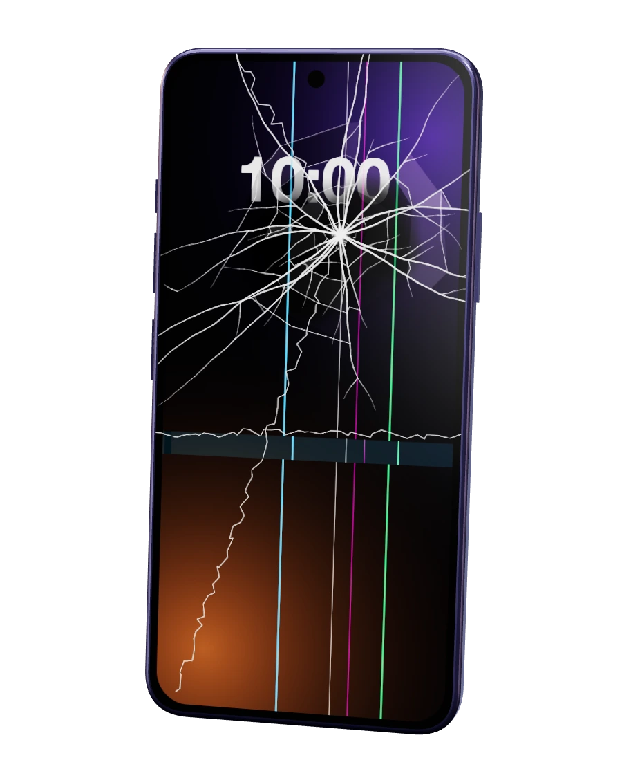 Samsung Galaxy S24 com o ecrã partido — reparação na SpaceMobile, no Porto