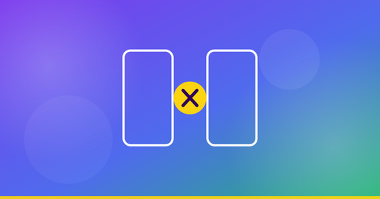 Ilustração de dois telemóveis frente a frente — comparar custos de reparação iPhone e Samsung