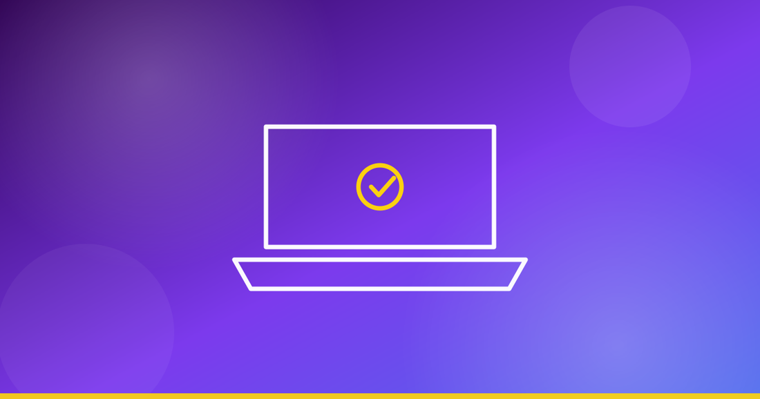 Ilustração de um portátil aberto — reparação de MacBook que não liga
