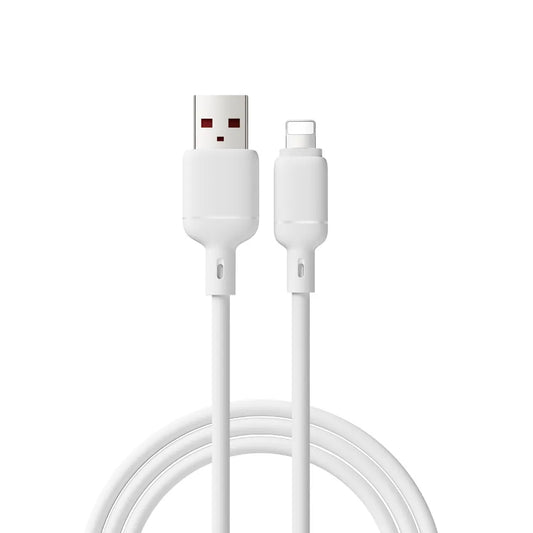 Cabo WIWU Stellar USB-A para Lightning branco, fichas em pormenor