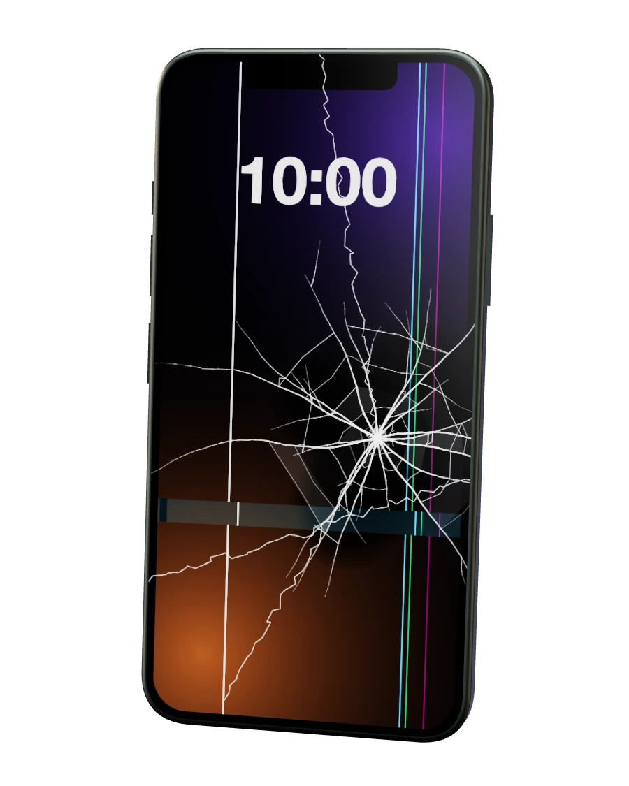 iPhone 11 Pro com o ecrã partido — reparação na SpaceMobile, no Porto