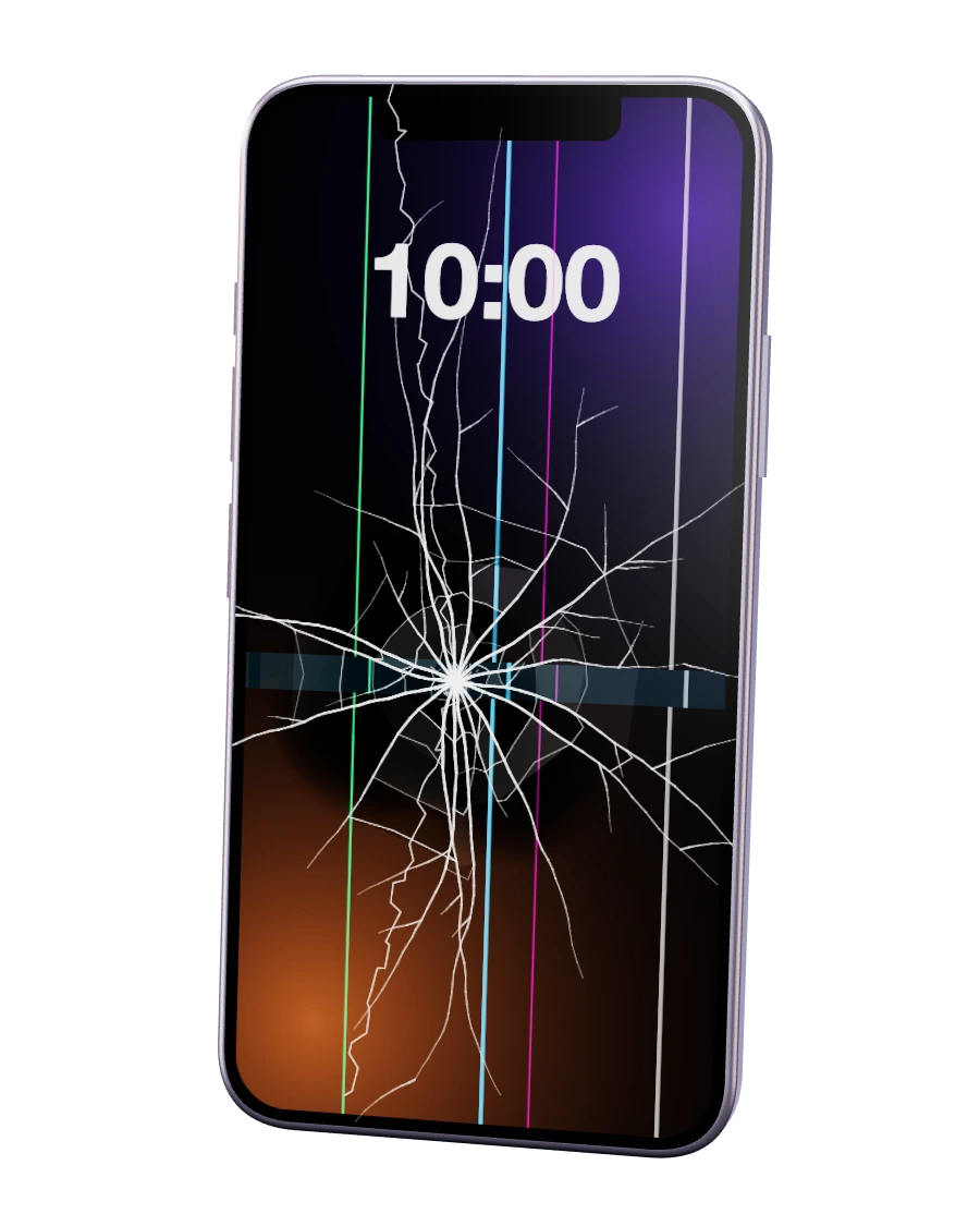 iPhone 11 com o ecrã partido — reparação na SpaceMobile, no Porto