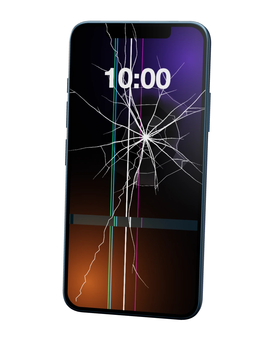 iPhone 12 Pro Max com o ecrã partido — reparação na SpaceMobile, no Porto