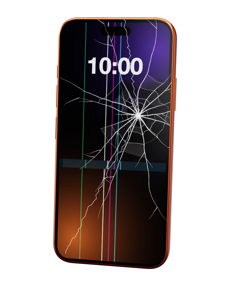 iPhone 17 Pro com o ecrã partido — reparação na SpaceMobile, no Porto