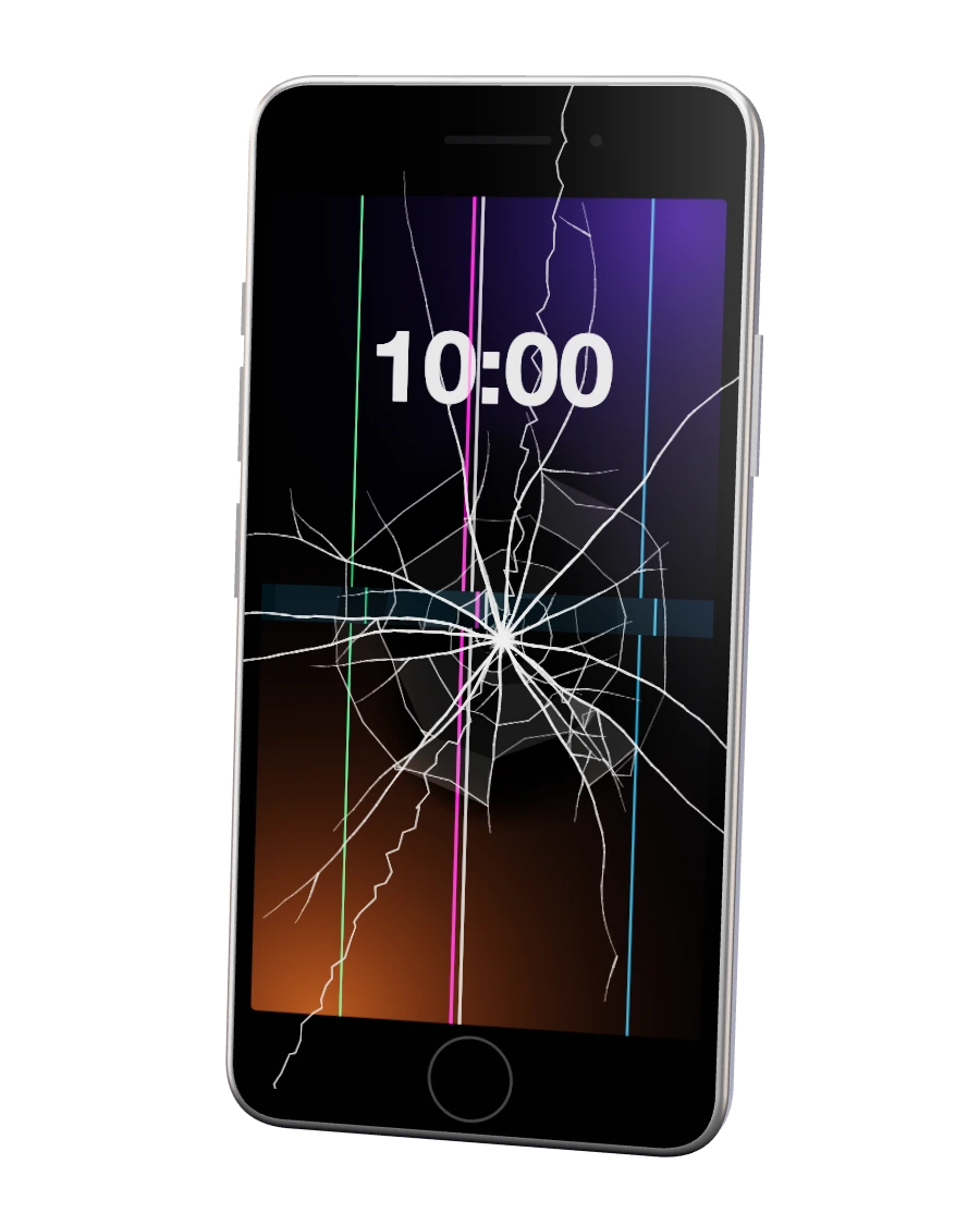 iPhone SE 2020 com o ecrã partido — reparação na SpaceMobile, no Porto