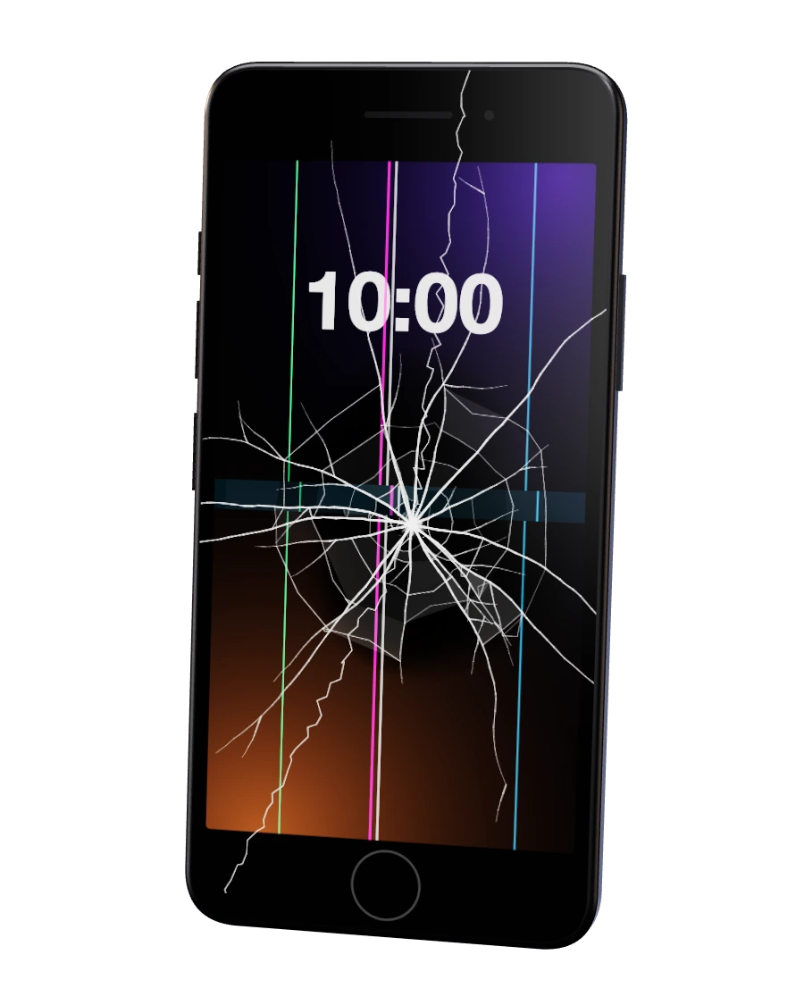 iPhone SE 2022 com o ecrã partido — reparação na SpaceMobile, no Porto