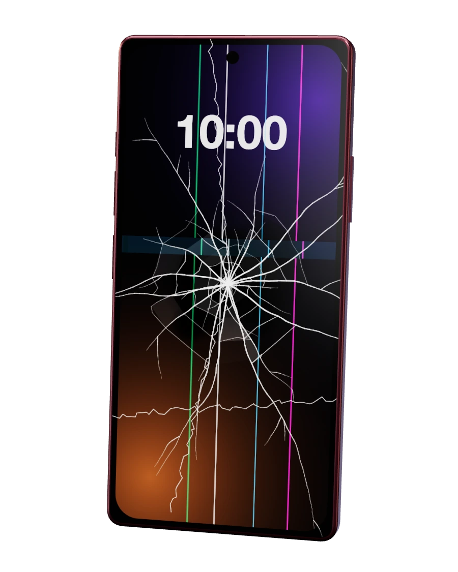 Samsung Galaxy S22 Ultra com o ecrã partido — reparação na SpaceMobile, no Porto