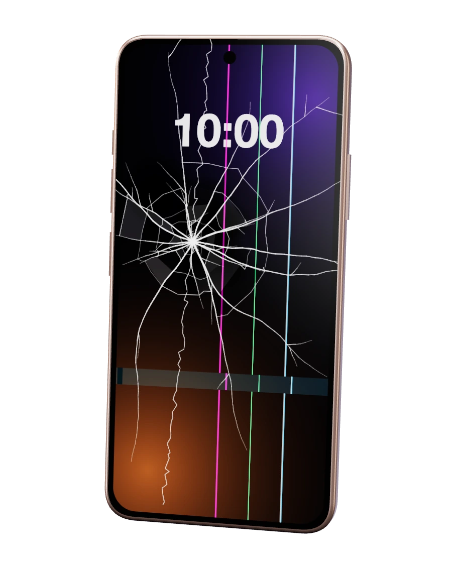 Samsung Galaxy S22 com o ecrã partido — reparação na SpaceMobile, no Porto