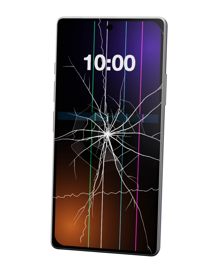 Samsung Galaxy S25 Ultra com o ecrã partido — reparação na SpaceMobile, no Porto