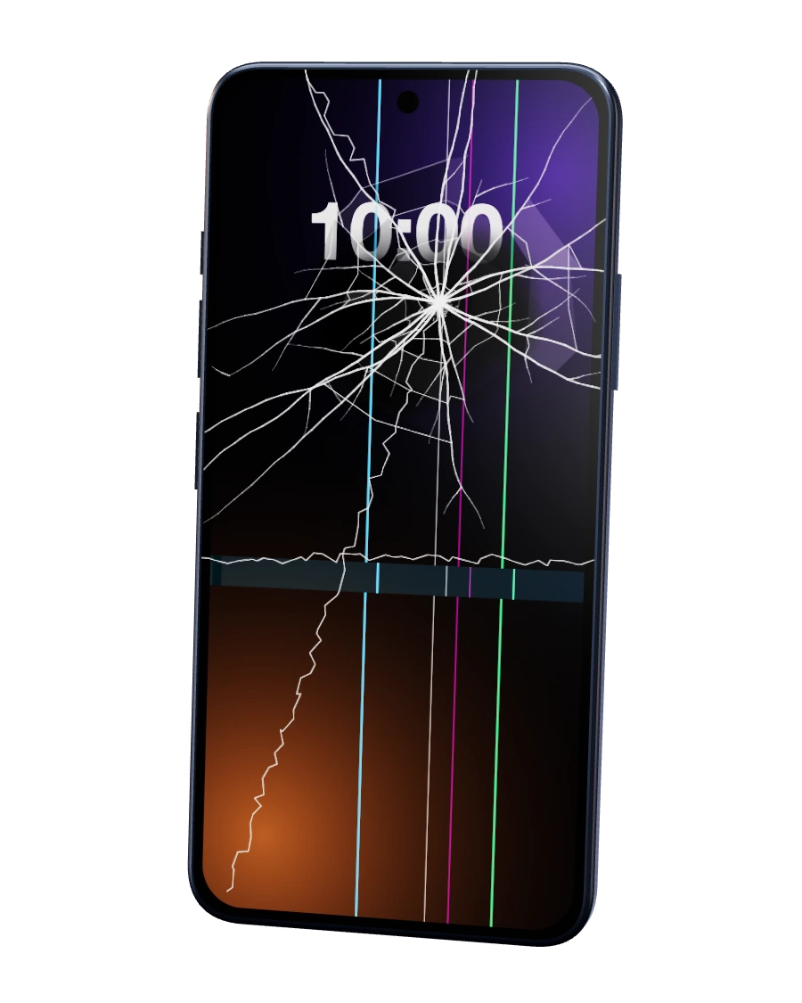 Samsung Galaxy S25 com o ecrã partido — reparação na SpaceMobile, no Porto